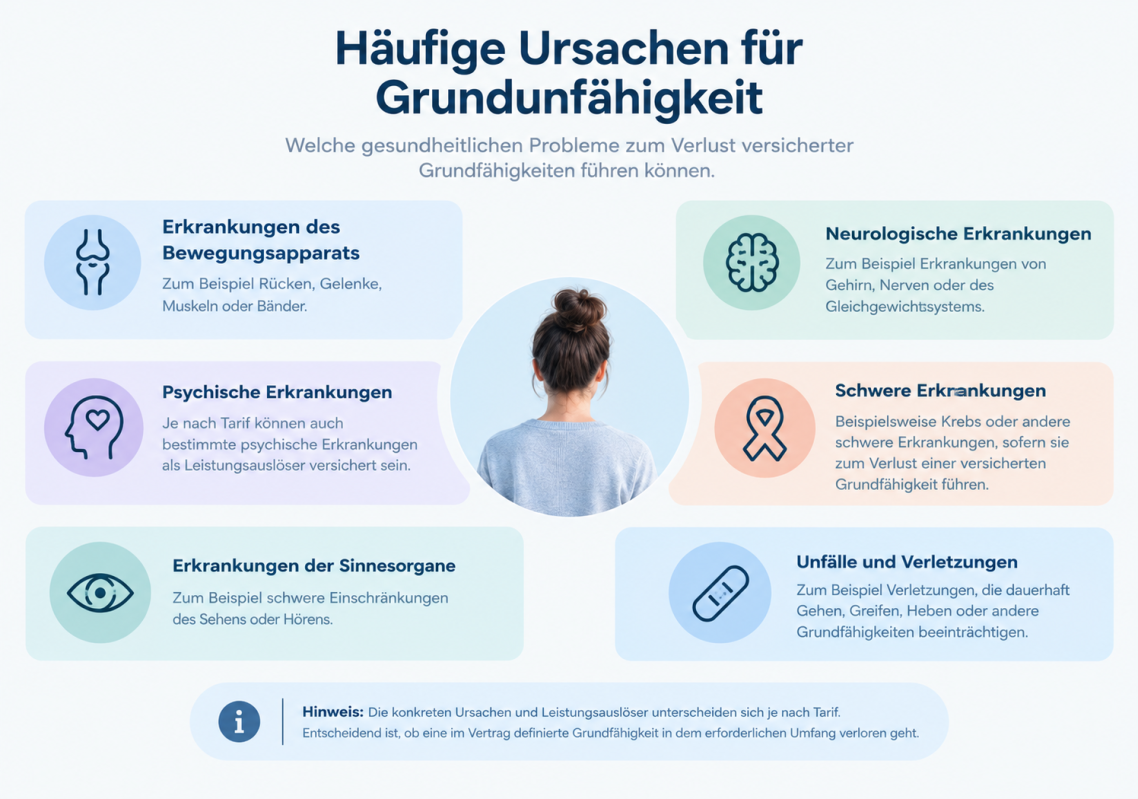 Häufige Ursachen für Grundunfähigkeit Häufige Ursachen für Grundunfähigkeit